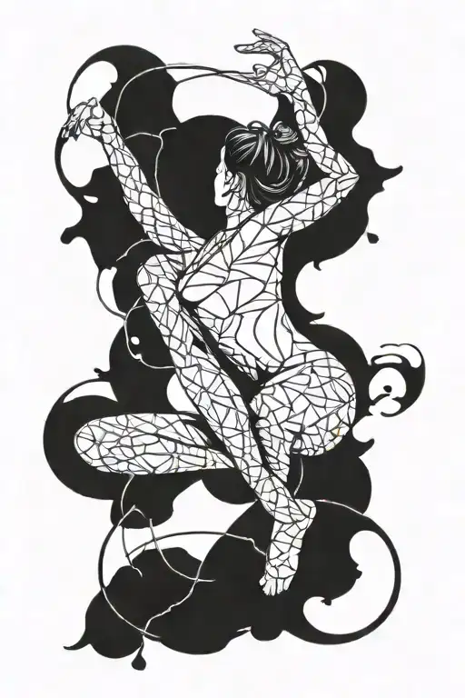 gymnast tattoo design idea