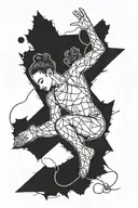 gymnast tattoo design idea