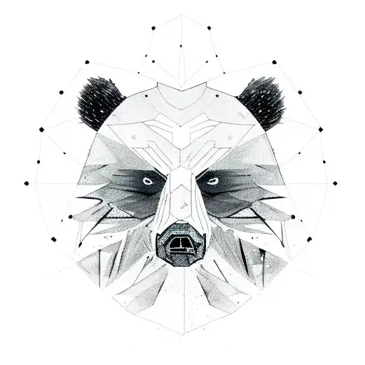 A shadow assassin who is human with a pitch black cloak littered with stars. Alongside him is his grizzly bear pet   tattoo design idea