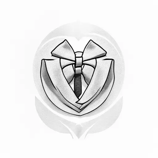 bowtie tattoo design idea