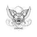 bowtie tattoo design idea