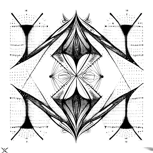 cyber punk code organic sleeve fractals tattoo design idea