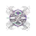 cyber punk code sleeve fractals tattoo design idea