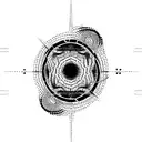 cyber punk code organic sleeve fractals tattoo design idea