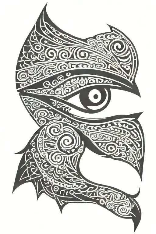 horus eye  tattoo design idea