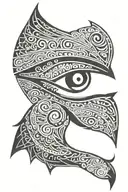 horus eye  tattoo design idea