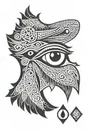 horus eye  tattoo design idea