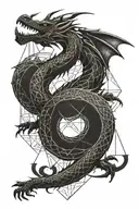 dragon Libra scale tattoo design idea