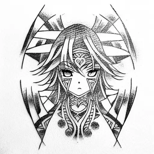 anime tattoo design idea