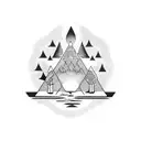 twin peaks tattoo design idea