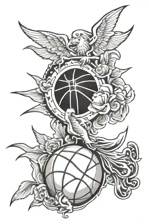 year 2009 basketball maryland stars clouds money rose tattoo design idea