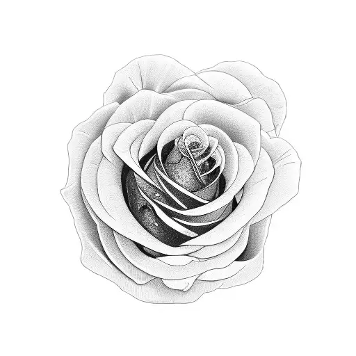 Cover on black rose tattoo design idea