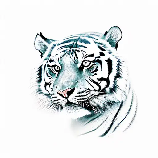 Tiger tattoo design idea