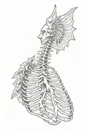 Rib cage tattoo tattoo design idea