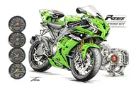 zx6r Speedometer 2007 numerals tattoo design idea