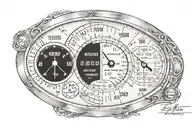 zx6r Speedometer 2007 tattoo design idea