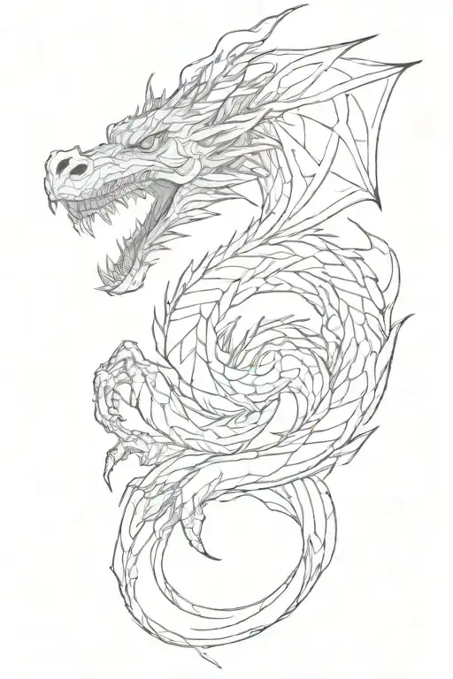 tattoo lower arm a kali linux dragon wound arround the arm  tattoo design idea