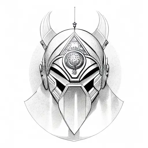 helm of awe nordic tattoo design idea