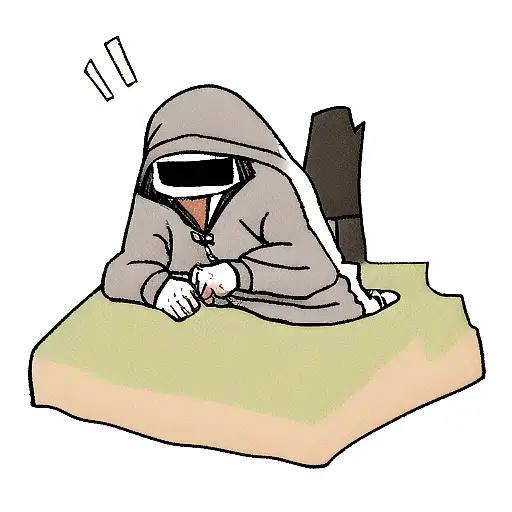 gangster wearing hoodie  tattoo design idea