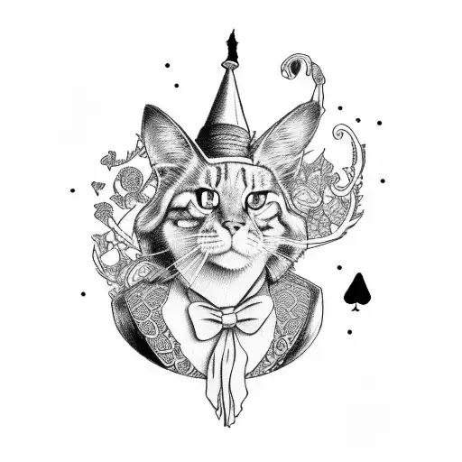 Alice in Wonderland sleeve  tattoo design idea
