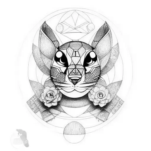 Wonderland alice caterpillar tattoo design idea