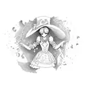 Alice in Wonderland sleeve  tattoo design idea