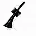 Antique viking axe tattoo design idea