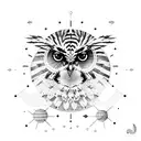  Zebra, owl, Libra, Egypt, sun, opposition, tattoo on chest tattoo design idea