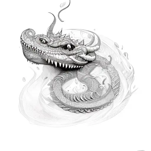 Jormungandr tattoo design idea