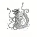 Jormungandr tattoo design idea