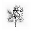 Kid Cudi Mr. Rager tied to the Tree of Life tattoo design idea