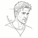 ryan gosling from the movie "the place beyond the pines" tattoo design idea