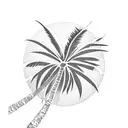 Palm Tree tattoo design idea