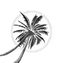 Palm Tree tattoo design idea