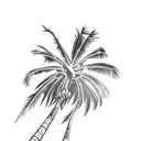 Palm Tree tattoo design idea
