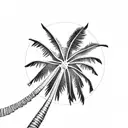 Palm Tree tattoo design idea