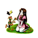 aerith duckling tattoo design idea