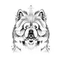 Chow chow tattoo design idea