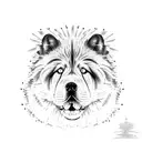 Chow chow tattoo design idea