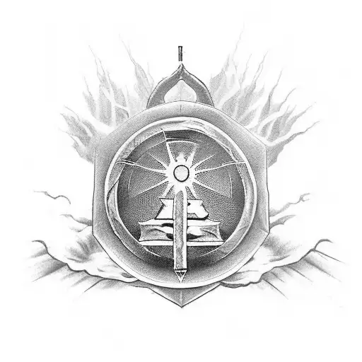 tattoo representing bible verse Psalm 23:4, which reads, “Even though I walk through the valley of the shadow of death,  tattoo design idea