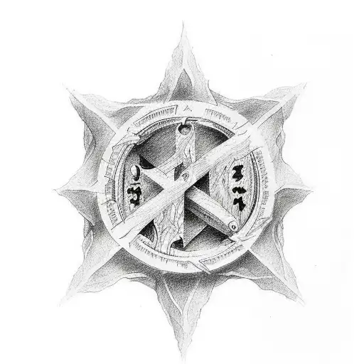 tattoo representing bible verse Psalm 23:4, which reads, “Even though I walk through the valley of the shadow of death,  tattoo design idea