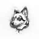 Fu dog tattoo design idea