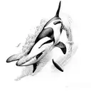 orca tattoo design idea