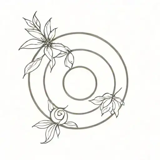 enso circle tattoo design idea