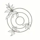 enso circle tattoo design idea