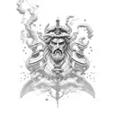Neptune tattoo design idea