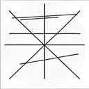 geometry point triangles space tattoo design idea