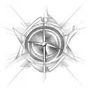 wind turbine tattoo design idea