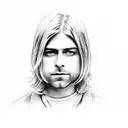 kurt cobain tattoo design idea