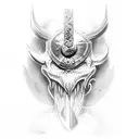 reloj brujula fuego kratos tattoo design idea